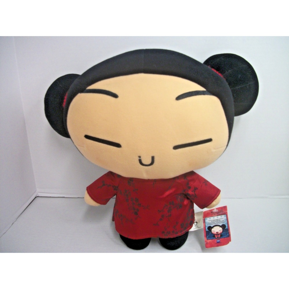 Vintage Pucca Plush Stuffed Doll Toy 15" with Kimono TV Character 2000- 2002 NWT